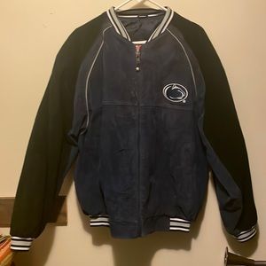 Vintage Penn State Suede Bomber Jacket (M)